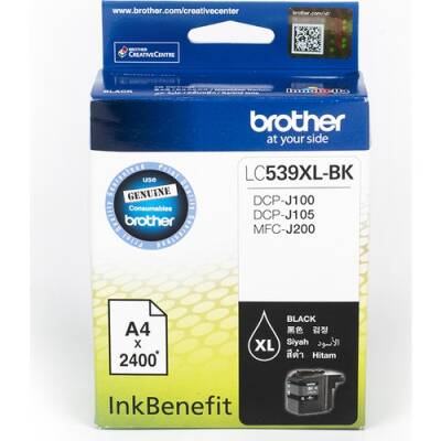 BROTHER LC539XLBK 2400 sayfa SİYAH - 1